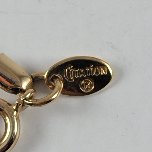 Vintage 70's Gold Tone Drop Tussle Necklace - Picture 7 of 11